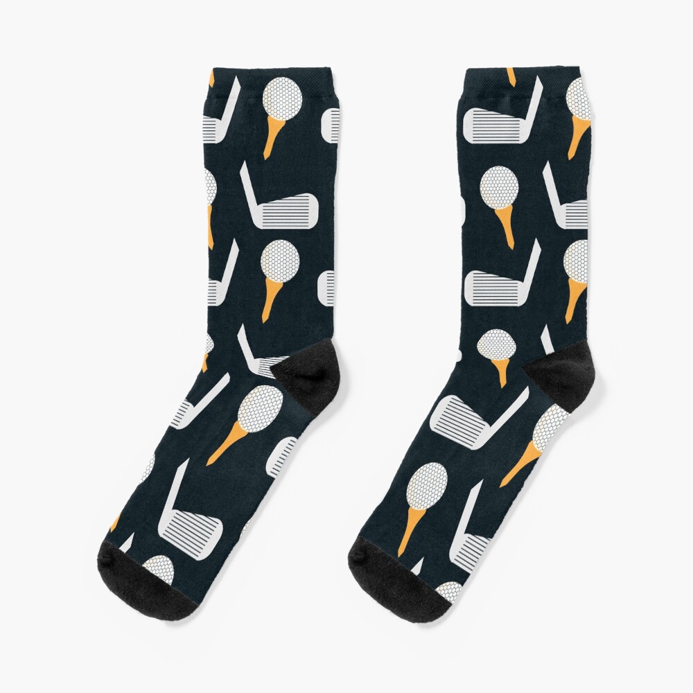 Golf Pattern (Black/Orange) Socks