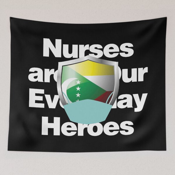 Item preview, Comoros Nurses are Everyday Heroes designed and sold by HelloFromAja.