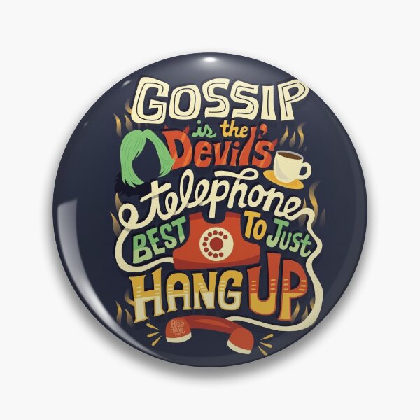 Item preview, Gossip is the devil's telephone designed and sold by Risa Rodil.