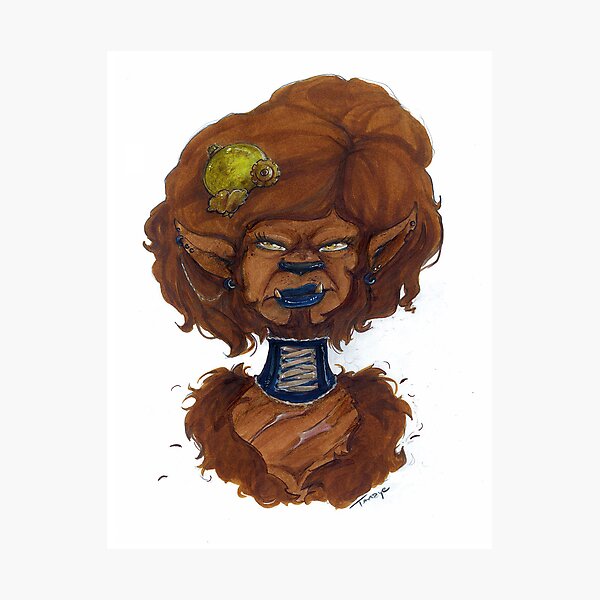 Werewolf Gal Photographic Print