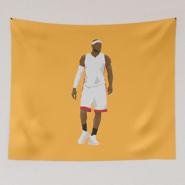 Item preview, LeBron James Classic Heat White designed and sold by sageklein.