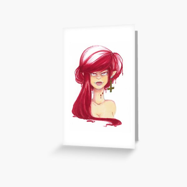 Vampire Gal Greeting Card