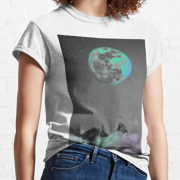 Lune turquoise T-shirt classique