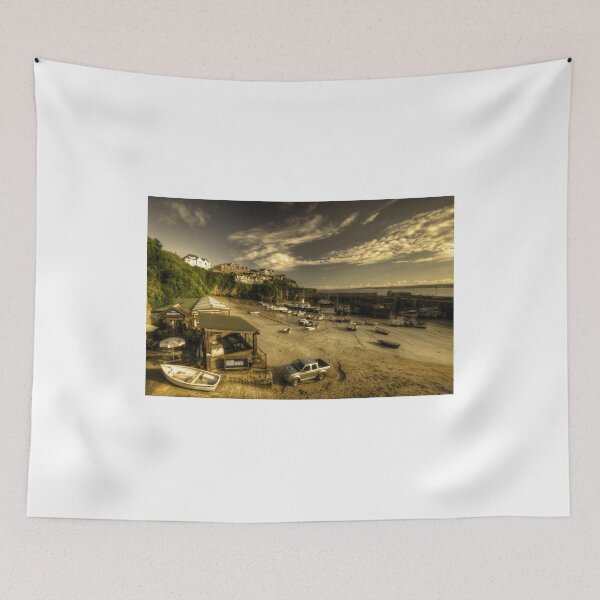 Item preview, Dawn over Newquay Harbour designed and sold by hawkie.