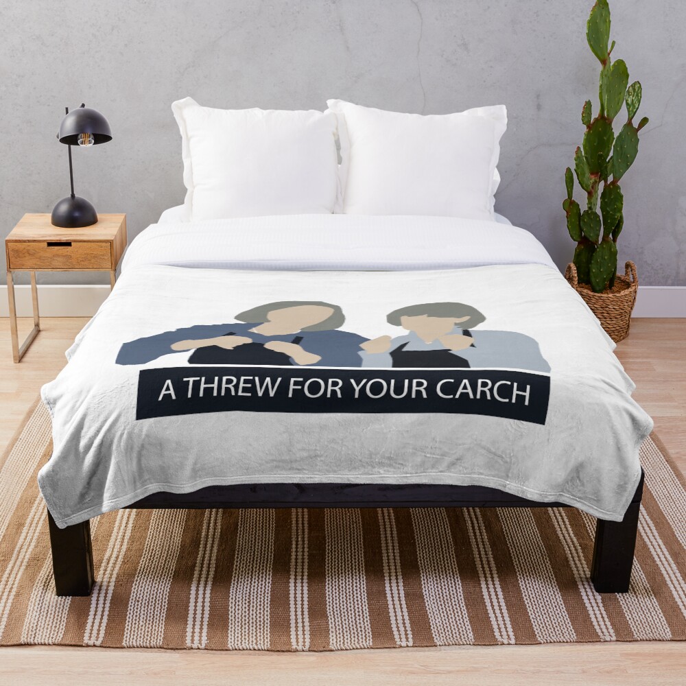 "Prude and Trude Kath and Kim" Throw Blanket for Sale by