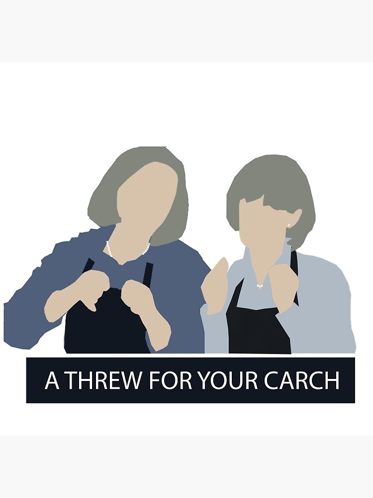 "Prude and Trude Kath and Kim" Throw Pillow for Sale by angusblackley