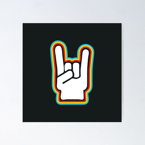 Item preview, Rock On Retro Hand  designed and sold by MarinaBH.