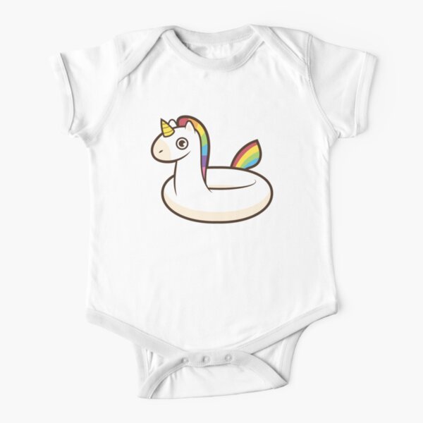 Unicorn Float Short Sleeve Baby One-Piece