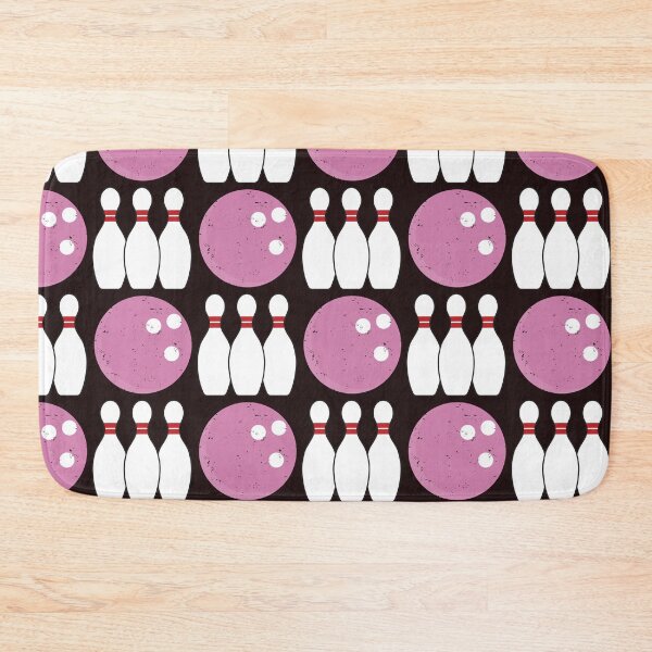 Item preview, Bowling Pattern (Black/Pink) designed and sold by BuiceJox.