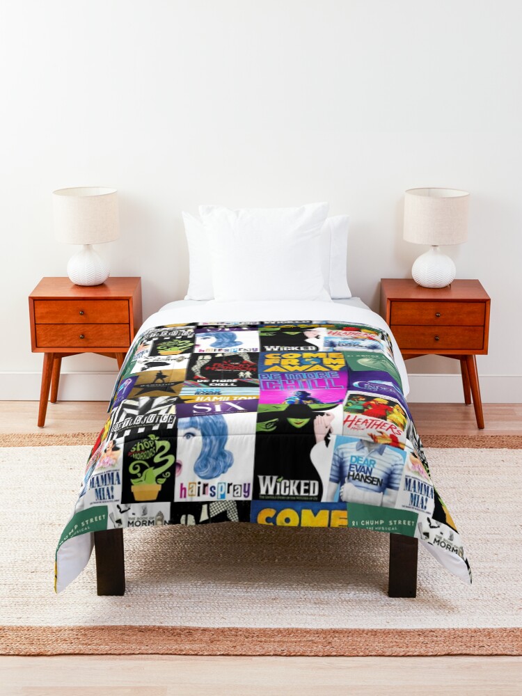 Alternate view of Musicals Collage Comforter