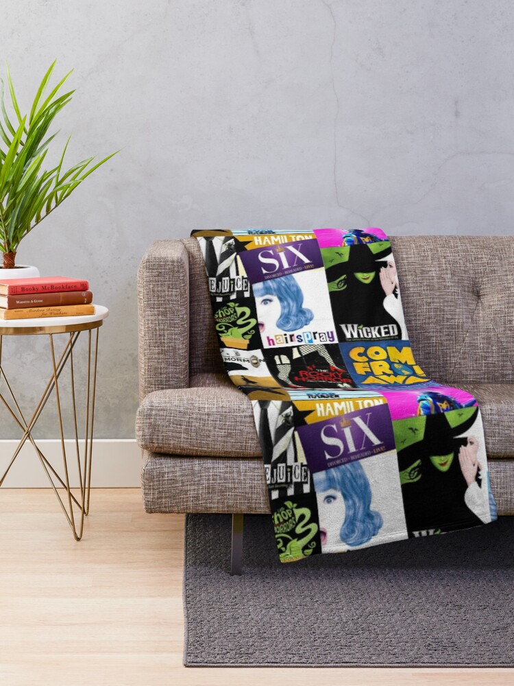 Alternate view of Musicals Collage Throw Blanket