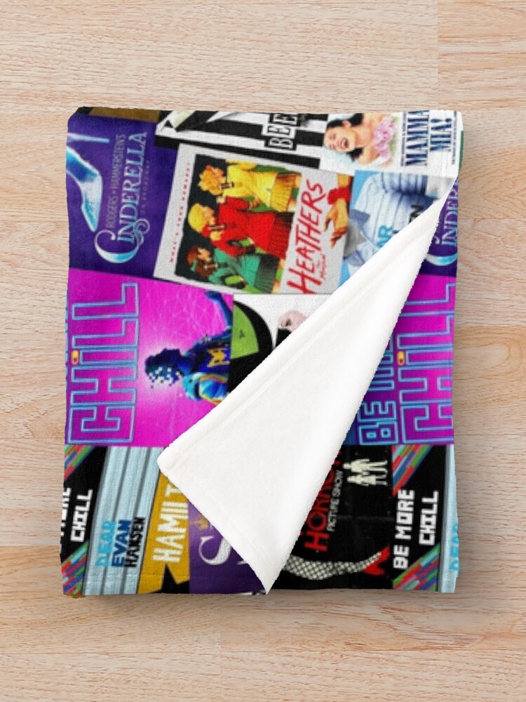 Alternate view of Musicals Collage Throw Blanket