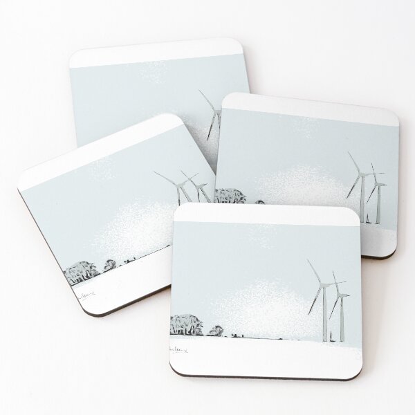 Item preview, Windfarm, Snow, Harthill with Woodall, South Yorkshire, England. designed and sold by Paul Rowland.