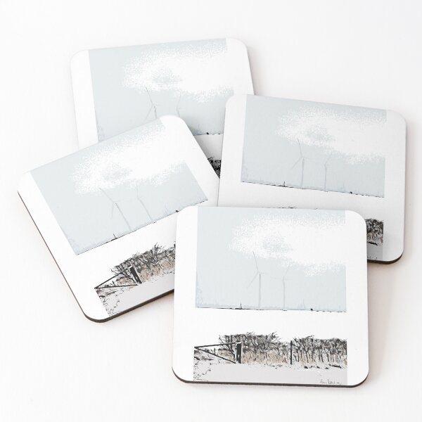 Item preview, Windfarm, Snow, Harthill with Woodall, South Yorkshire, England. designed and sold by Paul Rowland.