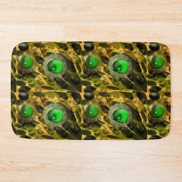 Item preview, 3d green shining jewels between gold space galaxy  designed and sold by jotcar.