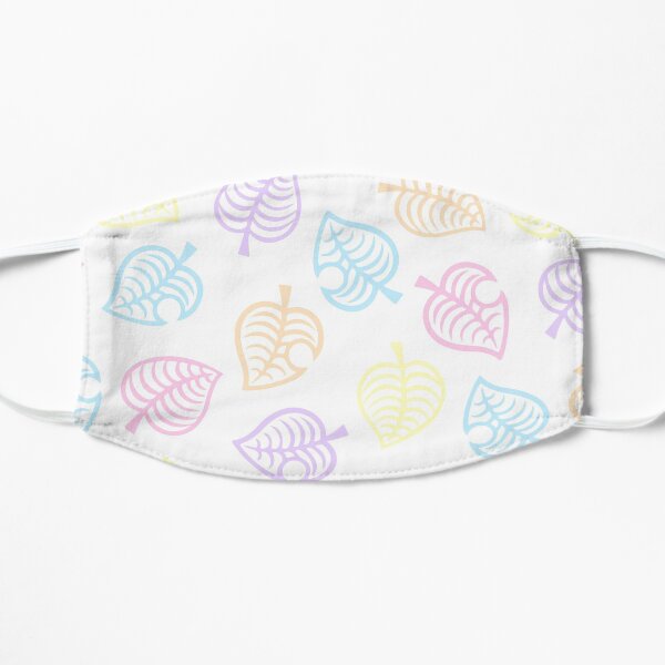 Nook Pastel Leaf Pattern - Animal Crossing New Horizons Mask
