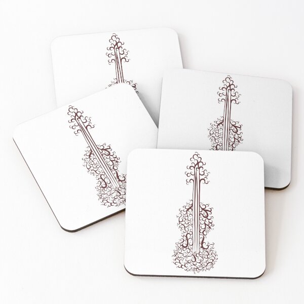 Item preview, FLORAL SWIRLS MUSICAL INSTRUMENT SET designed and sold by ALINNAN789.