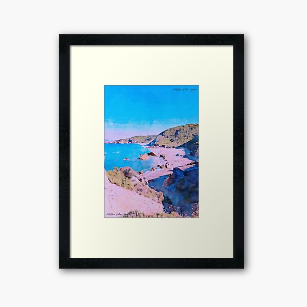 Potistika Beach Poster Framed Art Print