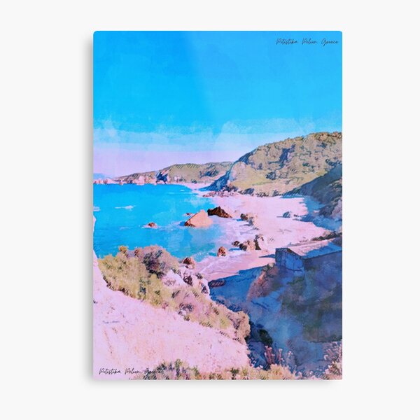 Potistika Beach Poster Metal Print