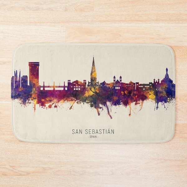 Item preview, San Sebastian Spain Skyline designed and sold by ArtPrints.