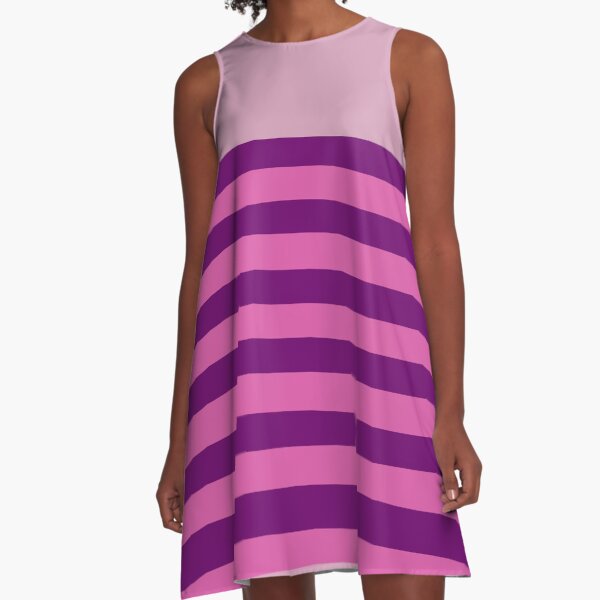 Cheshire Cat Stripes A-Line Dress