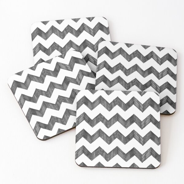 Item preview, Pencil Zig Zag - Monochrome stripe designed and sold by crumpsticks.