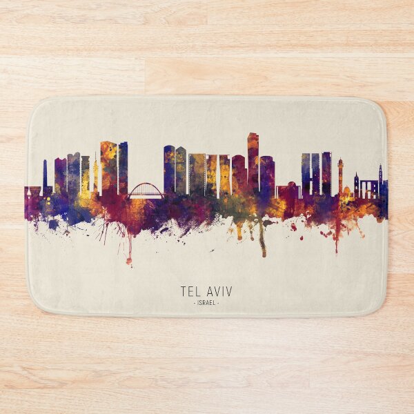 Item preview, Tel Aviv Israel Skyline designed and sold by ArtPrints.