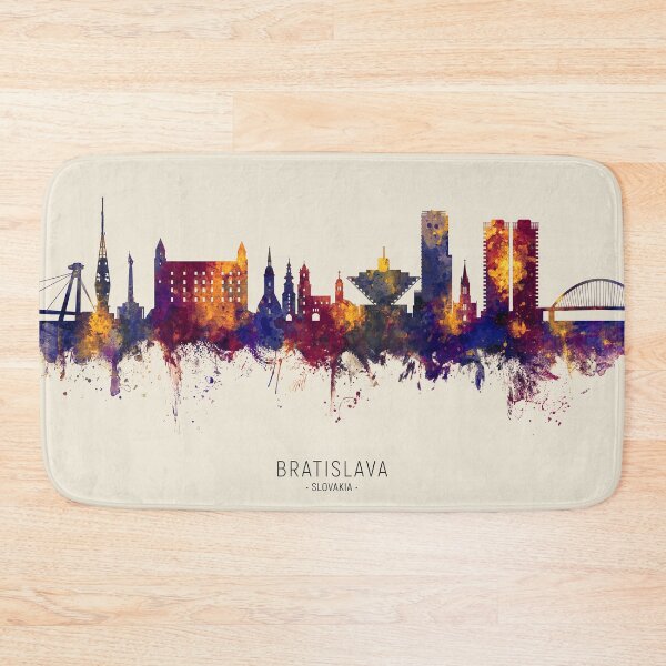 Item preview, Bratislava Slovakia Skyline designed and sold by ArtPrints.