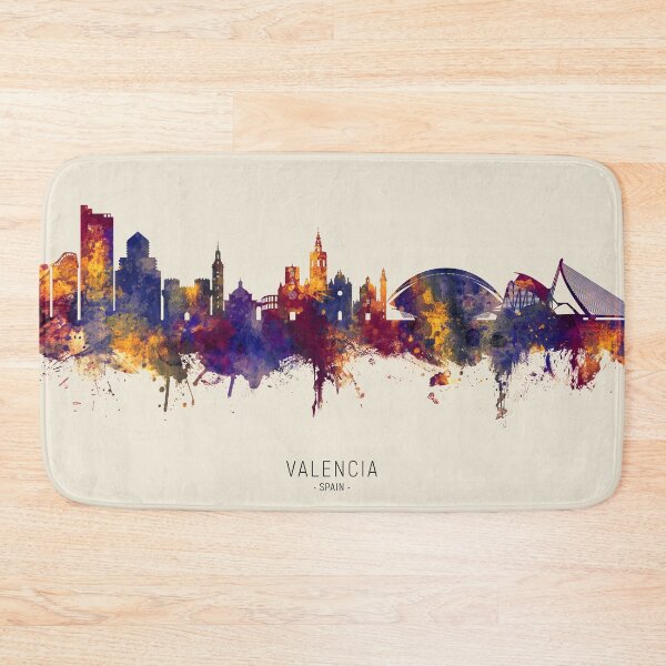 Item preview, Valencia Spain Skyline designed and sold by ArtPrints.