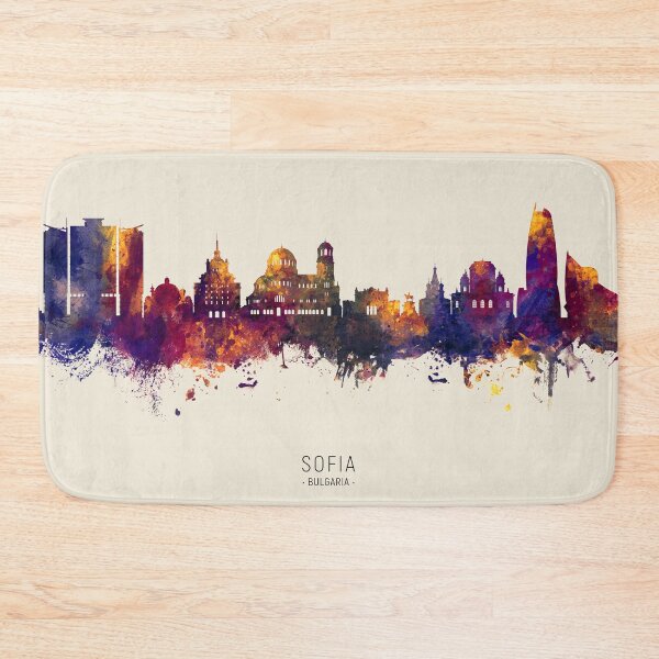 Item preview, Sofia Bulgaria Skyline designed and sold by ArtPrints.
