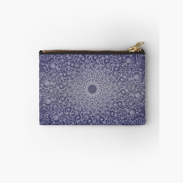Item preview, Beautiful blue and white lace-like mandala designed and sold by CiniArt.
