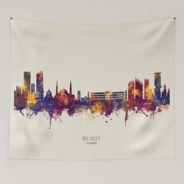 Item preview, Beirut Lebanon Skyline designed and sold by ArtPrints.