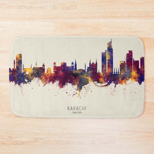 Item preview, Karachi Pakistan Skyline designed and sold by ArtPrints.