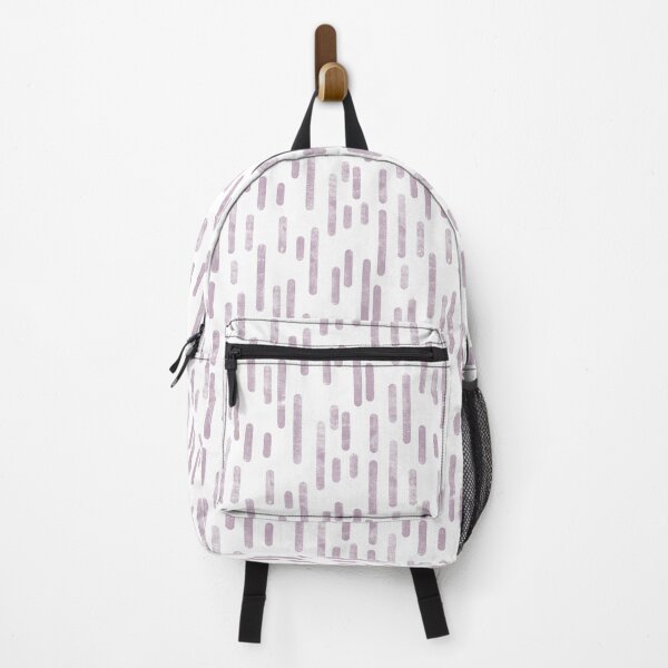 Item preview, Inky Rounded Lines Pattern | Mauve on White designed and sold by itsjensworld.