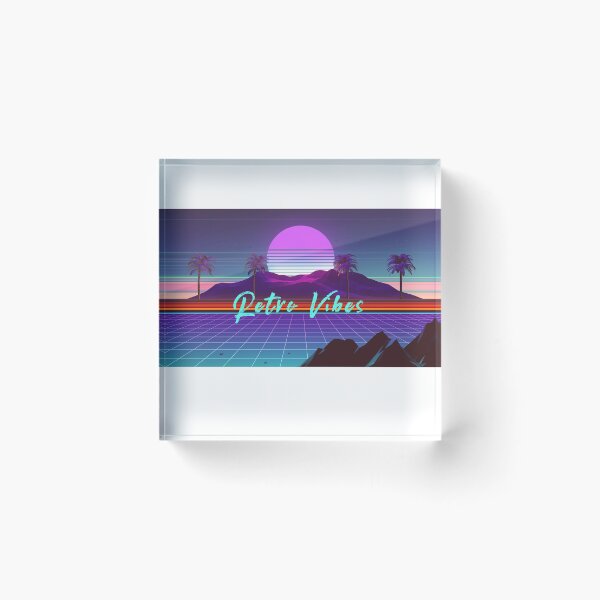 Aperçu de l'œuvre Retro Vibes throwback vintage 80's créée et vendue par cre8iven8ive.