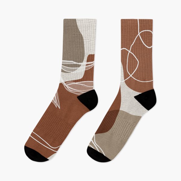 Item preview, Leafy Lane in Cinnamon and Taupe 1 designed and sold by simplydesignart.
