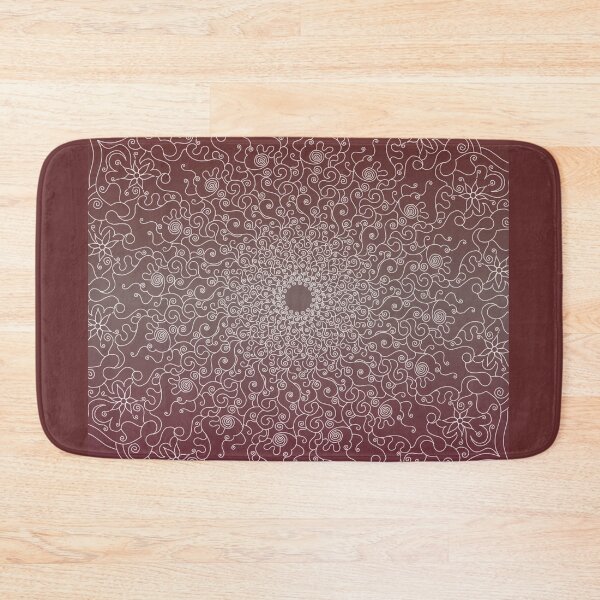 Item preview, Beautiful lace-like mandala in red and white designed and sold by CiniArt.