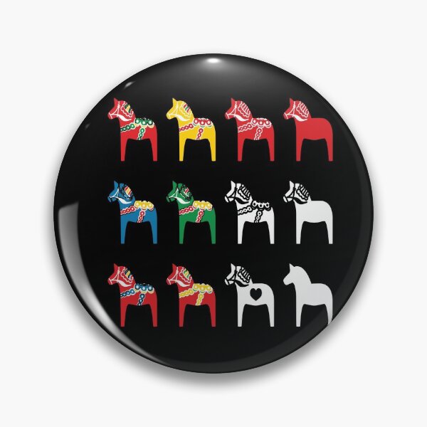 Item preview, Dala Horses Dalarna Sweden Horse Dalecarlian Swedish Colorful designed and sold by funnytshirtemp.