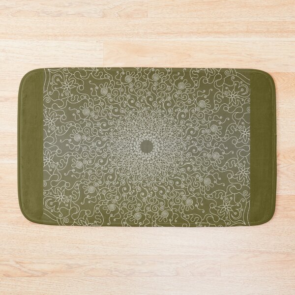 Item preview, Beautiful lace-like mandala in yellow and white designed and sold by CiniArt.