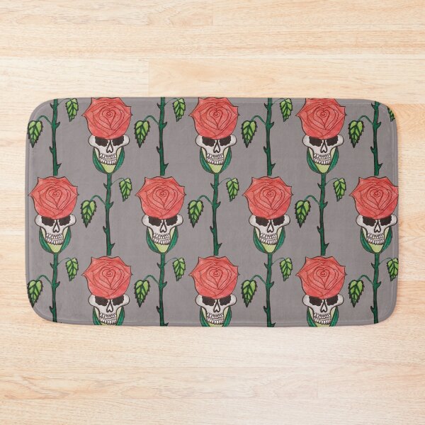 Item preview, RED ROSE AND SKULL designed and sold by Redbubble_Redhead.