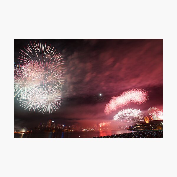 Sydney Fireworks Photographic Print