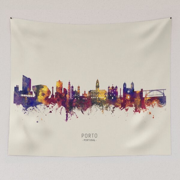 Item preview, Porto Portugal Skyline designed and sold by ArtPrints.
