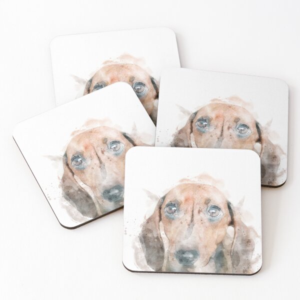 Item preview,  Water color -  Dachshund Dog "Sausage dog" designed and sold by ComedyQuotes.