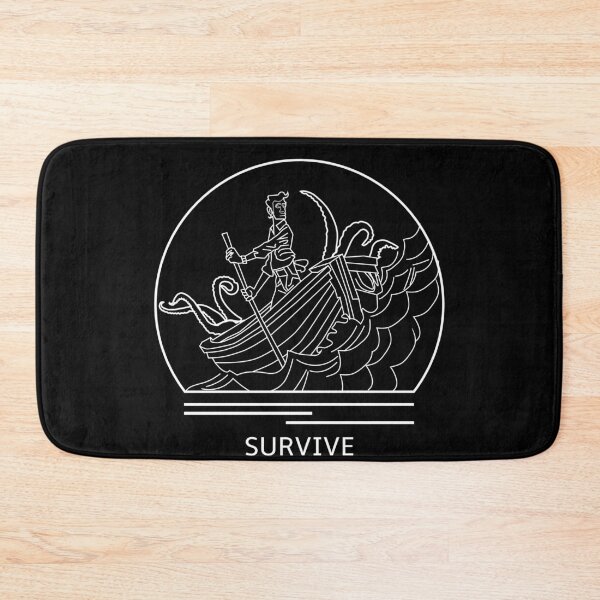 Item preview, Survive: Escape From Atlantis Minimalist Line Drawing - Board Game Inspired Graphic - Tabletop Gaming  - BGG designed and sold by MeepleDesign.