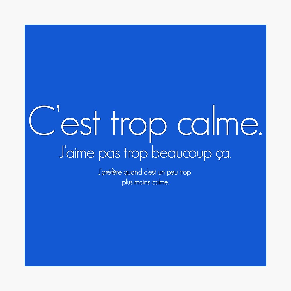 It S Too Calm Quote Poster For Sale By Jpboutinho Redbubble
