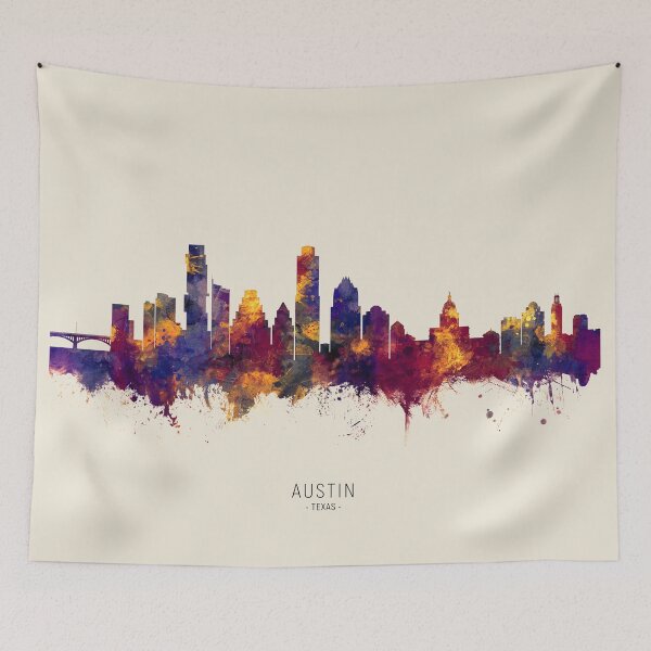Item preview, Austin Texas Skyline designed and sold by ArtPrints.
