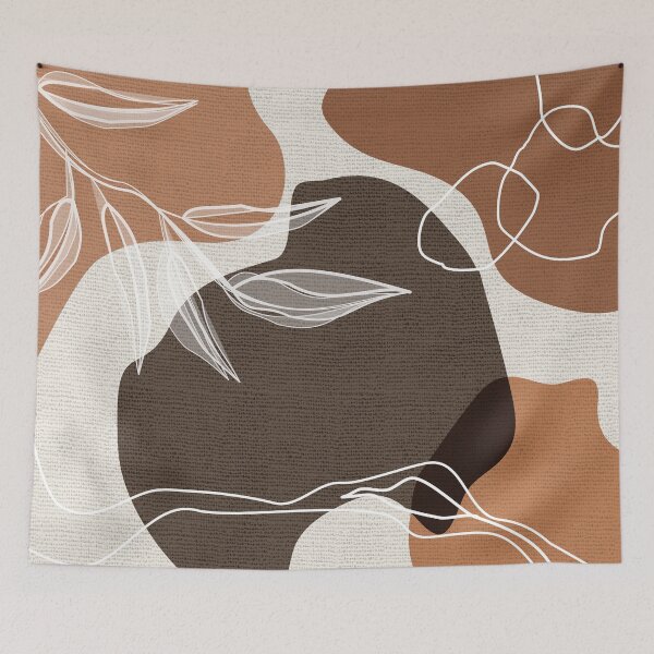 Item preview, Leafy Lane in Brown and Tan 1 designed and sold by simplydesignart.