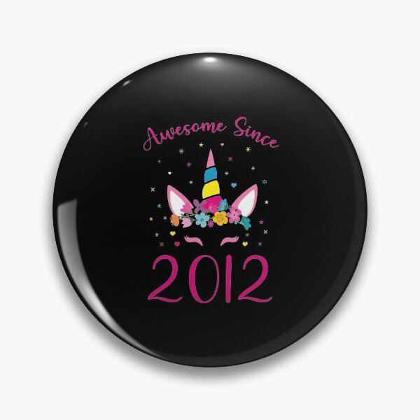 Item preview, Awesome Since 2012 Cute Unicorn 8 Years Old Funny 8th Birthday Anniversary Gift designed and sold by Md. Manjur Ahamed.