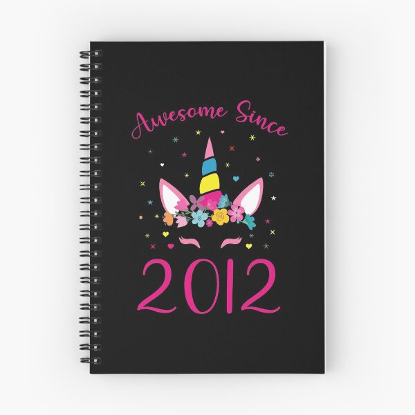 Item preview, Awesome Since 2012 Cute Unicorn 8 Years Old Funny 8th Birthday Anniversary Gift designed and sold by Md. Manjur Ahamed.