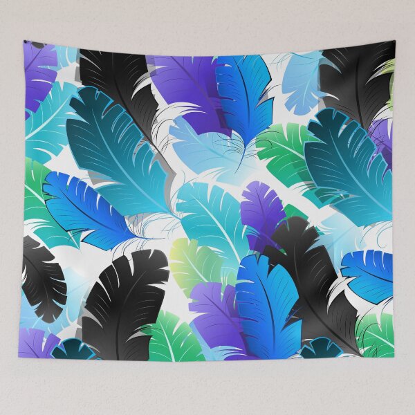 Item preview, Design with Blue Feathers designed and sold by Blackmoon9.